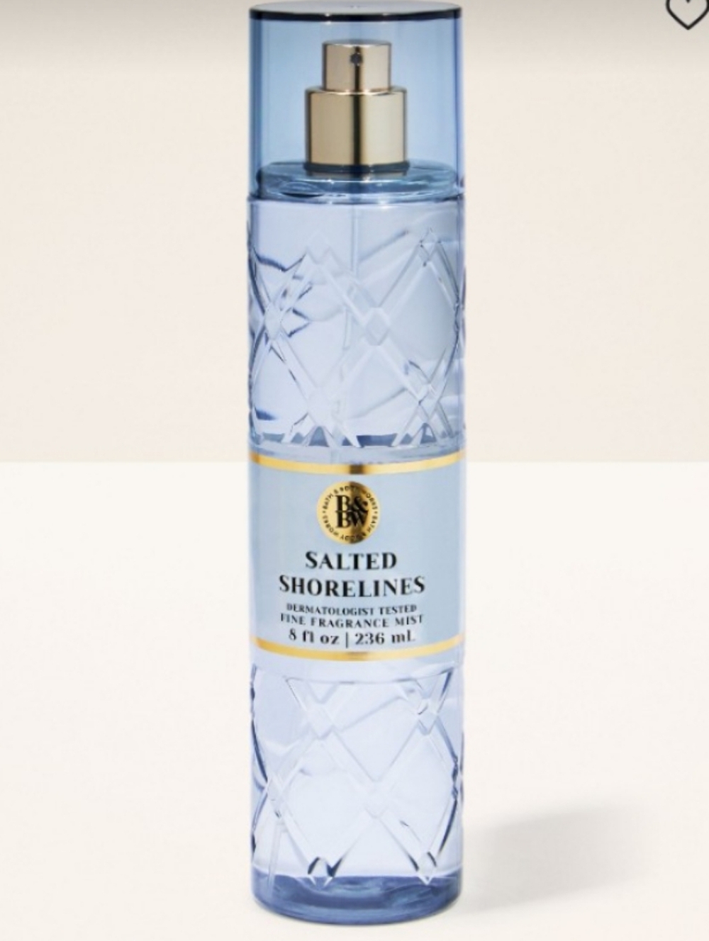 Salted Shorelines Fine Fragrance Mist - Light Blue Bottle